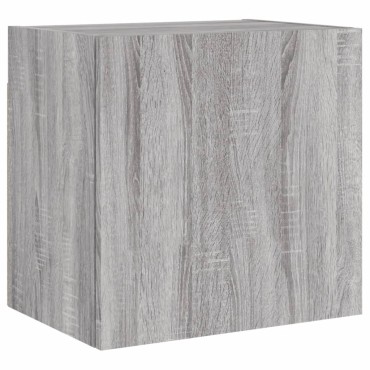 vidaXL Έπιπλα Τοίχου Τηλ. 2 τεμ. Γκρι Sonoma 40,5x30x40cm Επ. Ξύλο