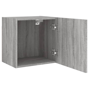 vidaXL Έπιπλα Τοίχου Τηλ. 2 τεμ. Γκρι Sonoma 40,5x30x40cm Επ. Ξύλο
