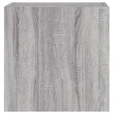 vidaXL Έπιπλα Τοίχου Τηλ. 2 τεμ. Γκρι Sonoma 40,5x30x40cm Επ. Ξύλο