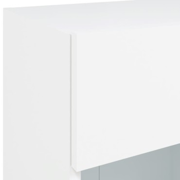 vidaXL Έπιπλο Τοίχου Τηλεόρασης με LED Λευκό 40x30x60,5cm
