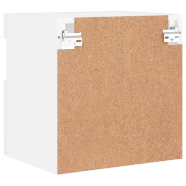 vidaXL Έπιπλο Τοίχου Τηλεόρασης με LED Λευκό 40x30x40cm