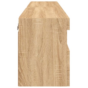 vidaXL Έπιπλα Τοίχου Τηλ. με LED 2 τεμ. Sonoma Δρυς 60x30x40cm