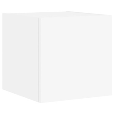 vidaXL Έπιπλο Τοίχου Τηλεόρασης με LED Λευκό 30,5x35x30cm