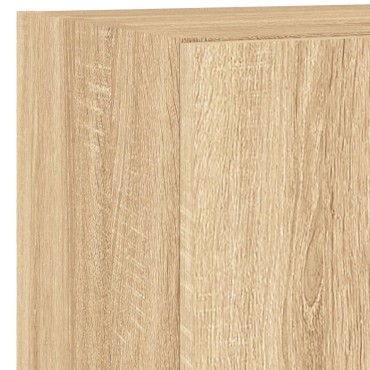 vidaXL Έπιπλα Τοίχου Τηλ. με LED 2 τεμ. Sonoma Δρυς 40,5x35x40cm