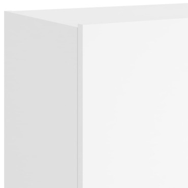 vidaXL Έπιπλο Τοίχου Τηλεόρασης με LED Λευκό 60x35x41cm