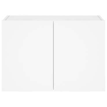 vidaXL Έπιπλο Τοίχου Τηλεόρασης με LED Λευκό 60x35x41cm