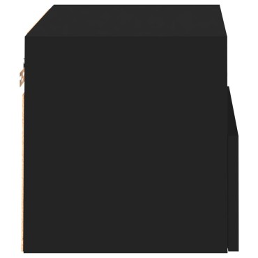 vidaXL Έπιπλα Τοίχου Τηλεόρασης 2 τεμ. Μαύρα 40x30x30cm Επεξ. Ξύλο