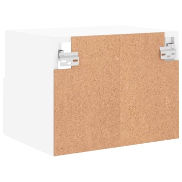 vidaXL Έπιπλα Τοίχου Τηλεόρασης 2 τεμ. Λευκά 40x30x30cm Επεξ. Ξύλο