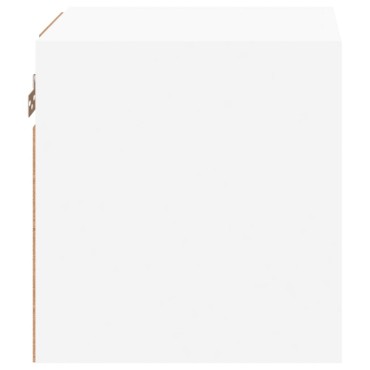 vidaXL Έπιπλο Τοίχου Τηλεόρασης με LED Λευκό 30x28,5x30cm