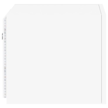 vidaXL Έπιπλα Τοίχου Τηλεόρασης με LED 2 τεμ. Λευκά 30,5x35x30cm