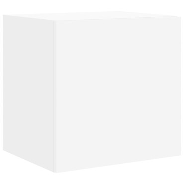 vidaXL Έπιπλο Τοίχου Τηλεόρασης με LED Λευκό 40,5x35x40cm