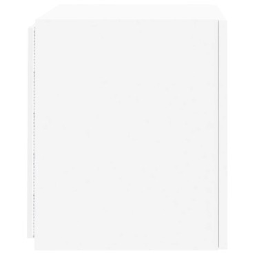 vidaXL Έπιπλο Τοίχου Τηλεόρασης με LED Λευκό 40,5x35x40cm