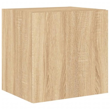 vidaXL Έπιπλο Τοίχου Τηλεόρασης με LED Sonoma Δρυς 40,5x35x40cm