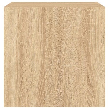 vidaXL Έπιπλο Τοίχου Τηλεόρασης με LED Sonoma Δρυς 40,5x35x40cm