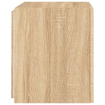vidaXL Έπιπλο Τοίχου Τηλεόρασης με LED Sonoma Δρυς 40,5x35x40cm