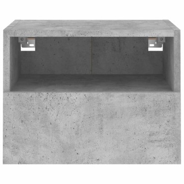 vidaXL Έπιπλα Τοίχου Τηλ. 2 τεμ. Γκρι Σκυρ. 40x30x30cm Επεξ. Ξύλο