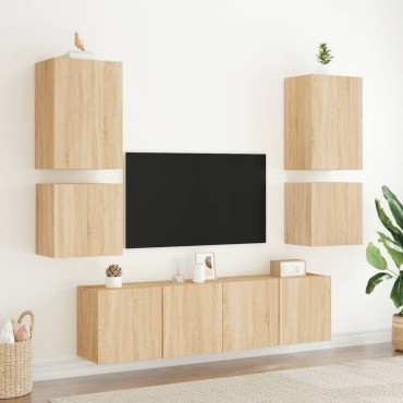 vidaXL Έπιπλο Τοίχου Τηλεόρασης Sonoma Δρυς 40,5x30x40cm Επεξ. Ξύλο