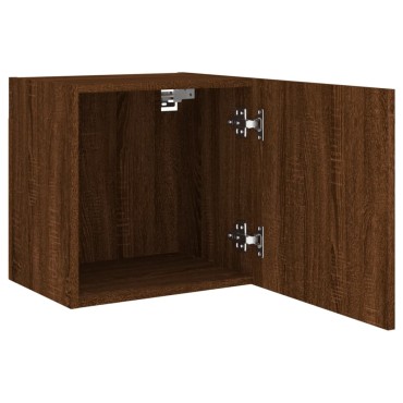 vidaXL Ντουλάπια Τοίχου Τηλ. 2 τεμ. Καφέ Δρυς 40,5x30x40cm Επεξ.Ξύλο