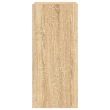 vidaXL Έπιπλα Τοίχου Τηλ. με LED 2 τεμ. Sonoma Δρυς 30,5x35x70cm