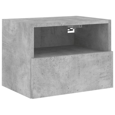 vidaXL Έπιπλο Τοίχου Τηλεόρασης Γκρι Σκυρ. 40x30x30cm Επεξ. Ξύλο
