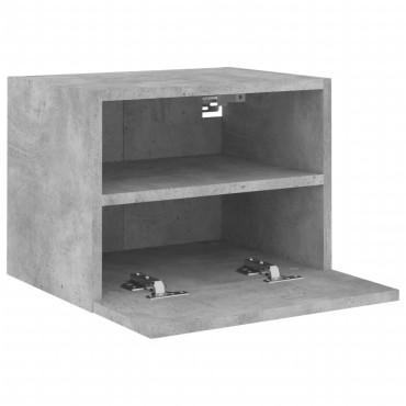 vidaXL Έπιπλο Τοίχου Τηλεόρασης Γκρι Σκυρ. 40x30x30cm Επεξ. Ξύλο