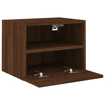 vidaXL Έπιπλο Τοίχου Τηλεόρασης Καφέ Δρυς 40x30x30cm Επεξ. Ξύλο