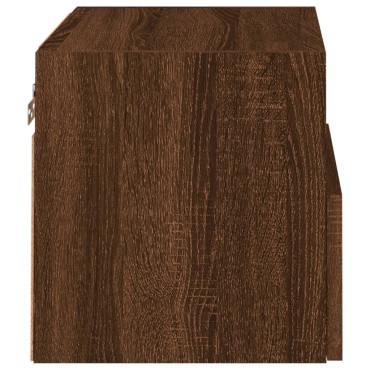 vidaXL Έπιπλο Τοίχου Τηλεόρασης Καφέ Δρυς 40x30x30cm Επεξ. Ξύλο