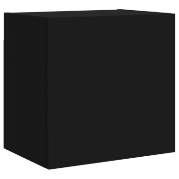 vidaXL Έπιπλα Τηλεόρασης Τοίχου 2 τεμ. Μαύρα 40,5x30x40cm Επεξ. Ξύλο