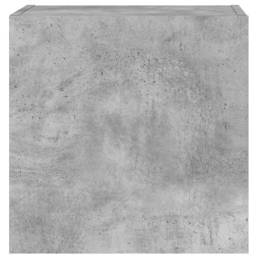 vidaXL Έπιπλα Τηλεόρασης 2 τεμ. Γκρι Σκυρ. 40,5x30x40cm Επεξ. Ξύλο