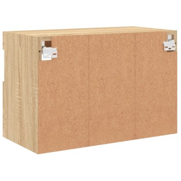 vidaXL Έπιπλο Τοίχου Τηλεόρασης με LED Sonoma Δρυς 60x30x40cm