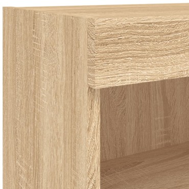 vidaXL Έπιπλο Τοίχου Τηλεόρασης με LED Sonoma Δρυς 60x30x40cm