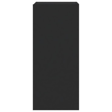vidaXL Έπιπλο Τοίχου Τηλεόρασης με LED Μαύρο 30,5x35x70cm