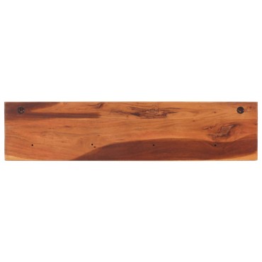 vidaXL Ράφια Τοίχου 2 τεμ. 112x20x26cm από Μασίφ Ξύλο Ακακίας