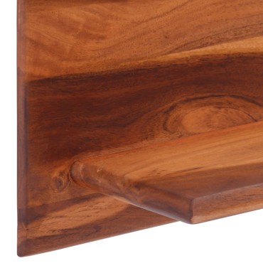 vidaXL Ράφια Τοίχου 2 τεμ. 112x20x26cm από Μασίφ Ξύλο Ακακίας