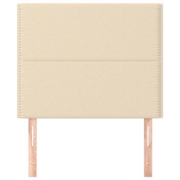 vidaXL Κεφαλάρια Κρεβατιού 2 τεμ. Κρεμ 90x5x78/88cm Υφασμάτινο