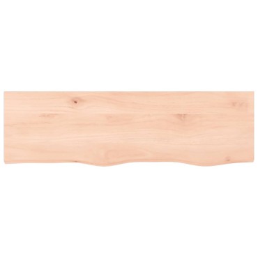 vidaXL Ράφι Τοίχου 100x30x(2-6)cm από Ακατέργαστο Μασίφ Ξύλο Δρυός 1 τεμ.