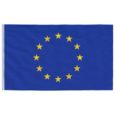 vidaXL Ευρωπαϊκή Σημαία και Ιστός 5,55 μ. από Αλουμίνιο