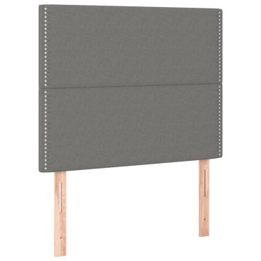 vidaXL Κεφαλάρια Κρεβατιού 2 τεμ. Σκ. Γκρι 90x5x78/88cm Υφασμάτινο