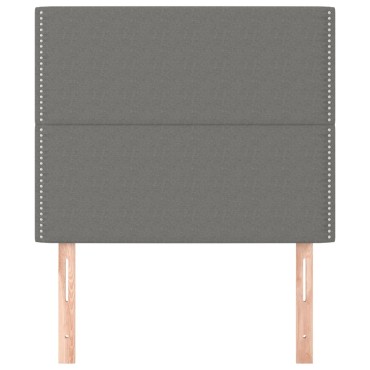 vidaXL Κεφαλάρια Κρεβατιού 2 τεμ. Σκ. Γκρι 90x5x78/88cm Υφασμάτινο