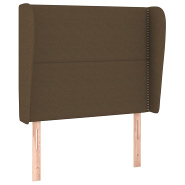 vidaXL Κεφαλάρι με Πτερύγια Σκούρο Καφέ 83x23x118/128cm Υφασμάτινο 1 τεμ.