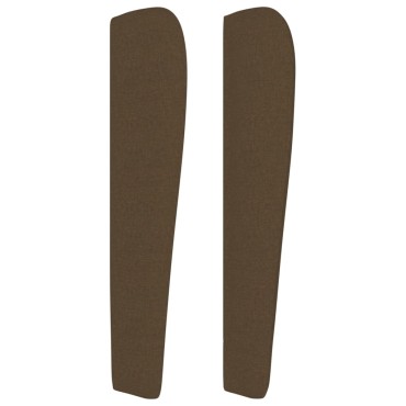 vidaXL Κεφαλάρι με Πτερύγια Σκούρο Καφέ 83x23x118/128cm Υφασμάτινο 1 τεμ.