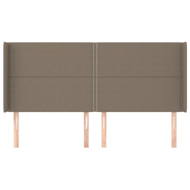 vidaXL Κεφαλάρι με Πτερύγια Taupe 163x16x118/128cm Υφασμάτινο 1 τεμ.