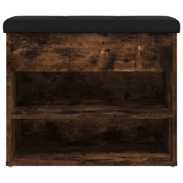 vidaXL Παπουτσοθήκη Καπνιστή Δρυς 62x32x50cm από Επεξεργασμένο Ξύλο 1 τεμ.