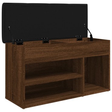 vidaXL Παπουτσοθήκη Καφέ Δρυς 82x32x45,5cm από Επεξεργασμένο Ξύλο 1 τεμ.