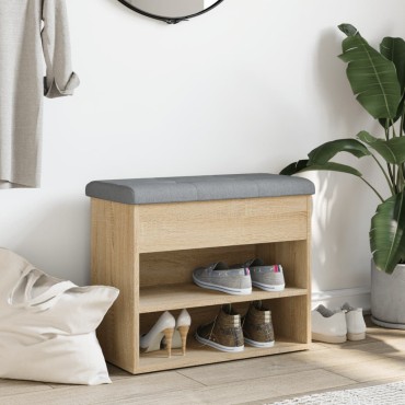 vidaXL Παπουτσοθήκη Sonoma Δρυς 62x32x50cm από Επεξεργασμένο Ξύλο 1 τεμ.