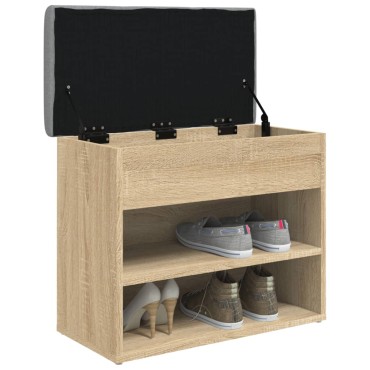 vidaXL Παπουτσοθήκη Sonoma Δρυς 62x32x50cm από Επεξεργασμένο Ξύλο 1 τεμ.