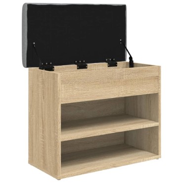 vidaXL Παπουτσοθήκη Sonoma Δρυς 62x32x50cm από Επεξεργασμένο Ξύλο 1 τεμ.