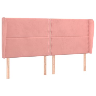 vidaXL Κεφαλάρι με Πτερύγια Μαύρο203x23x118/128cm Υφασμάτινο 1 τεμ.