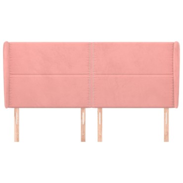vidaXL Κεφαλάρι με Πτερύγια Μαύρο203x23x118/128cm Υφασμάτινο 1 τεμ.