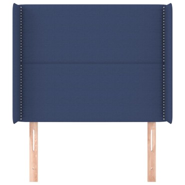 vidaXL Κεφαλάρι με Πτερύγια Μπλε 93x16x118/128cm Υφασμάτινο 1 τεμ.